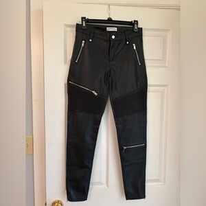 Zara size Small faux leather pants